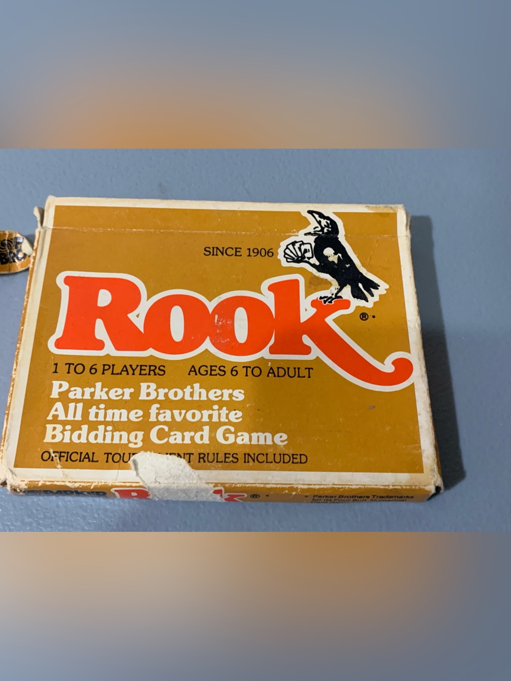 Parker Rook Bidding Card Game - Yellow and Red Box